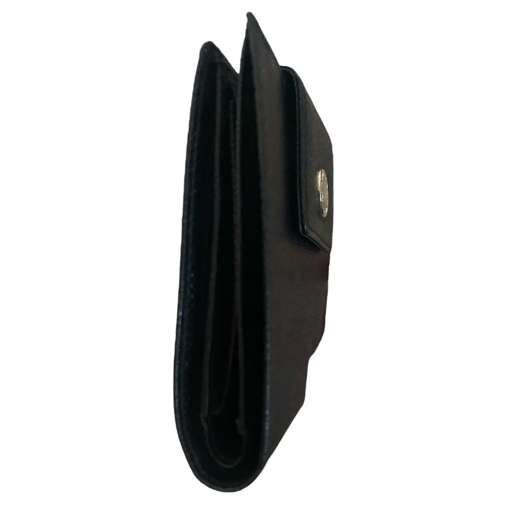 BVLGARI Black Leather Bifold Unisex Wallet - Picture 8 of 10